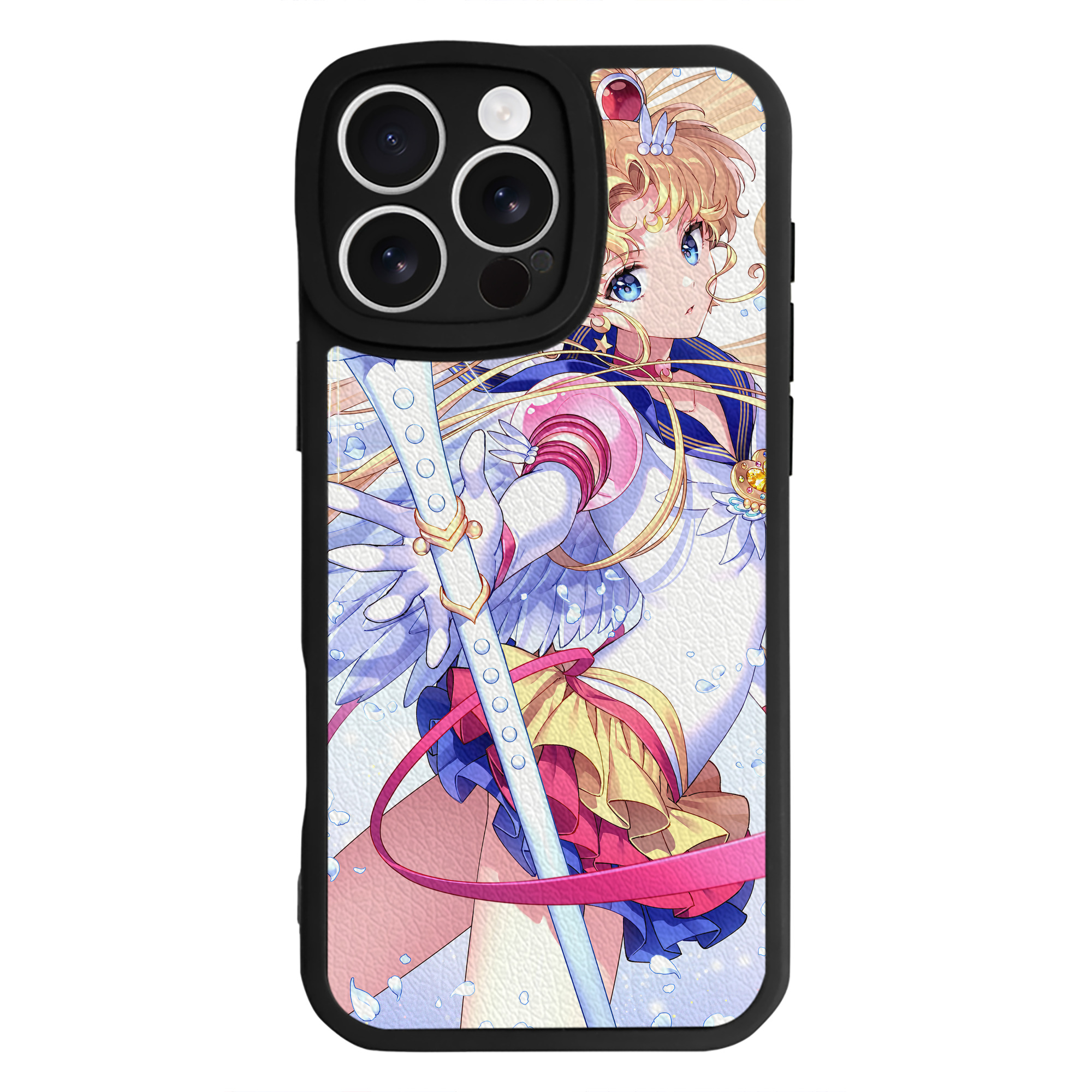 （画像用） 美少女戦士セーラームーン Sailor Moon 【iPhone 16シリーズ対応】シリコンスマホケース（レザー調） 材質：シリコン